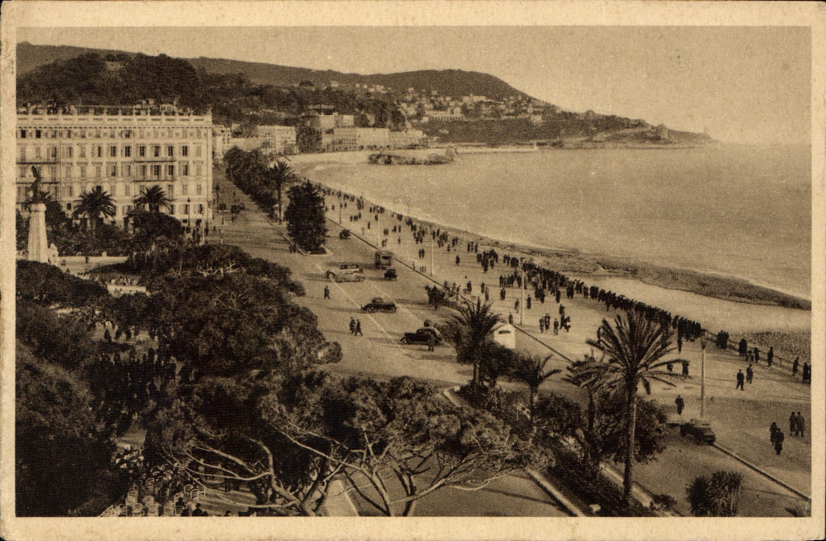 CPA Cote d'Azur Artistique Nice les Jardins Albert Ier le Mont Boron 