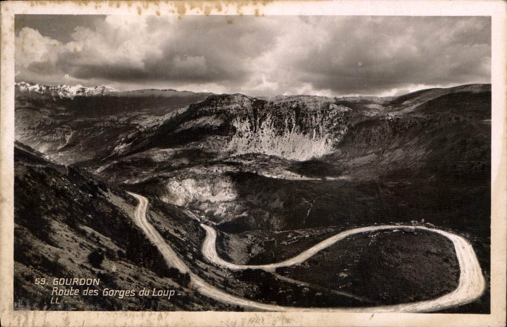 CPA Gourdon Route des Gorges du Loup 