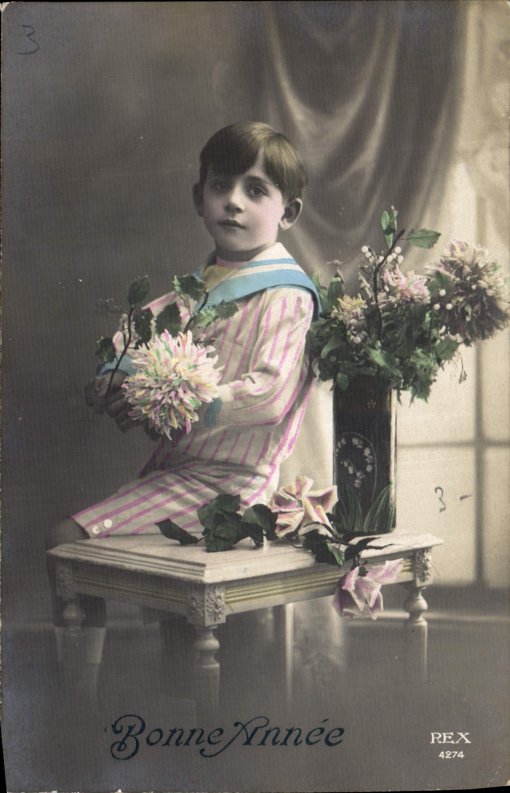 CPA Bonne Annee Enfant