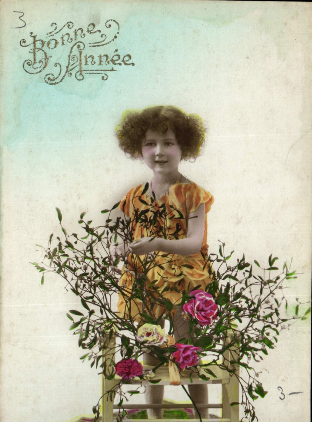 CPA Bonne Annee Enfant