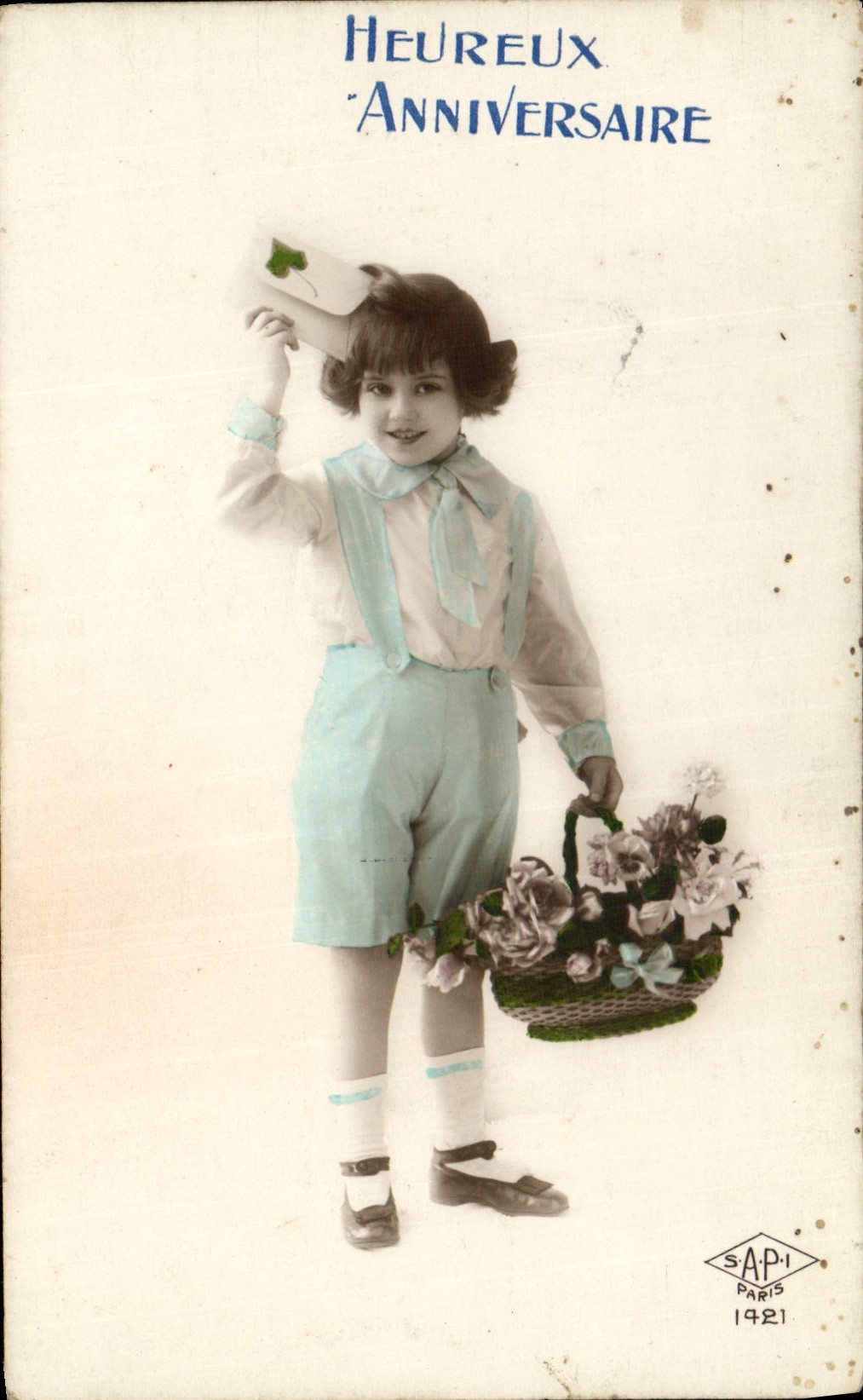 CPA Heureuse Anniversaire Enfant