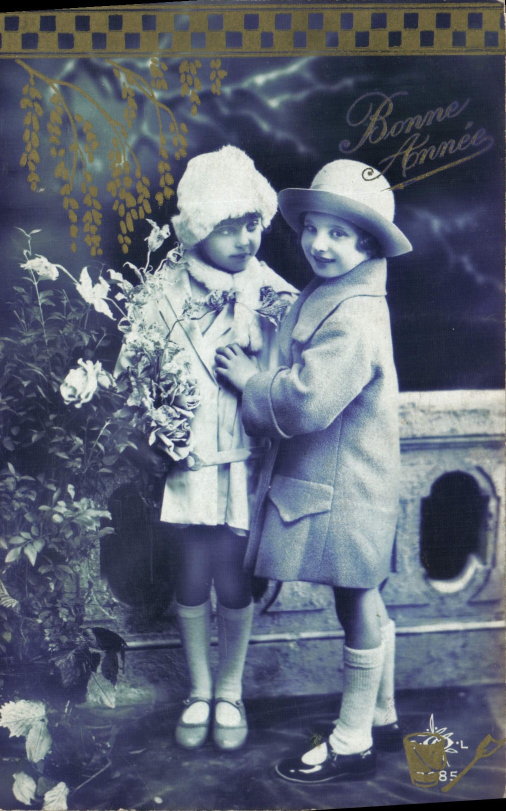 CPA Bonne Annee Enfants