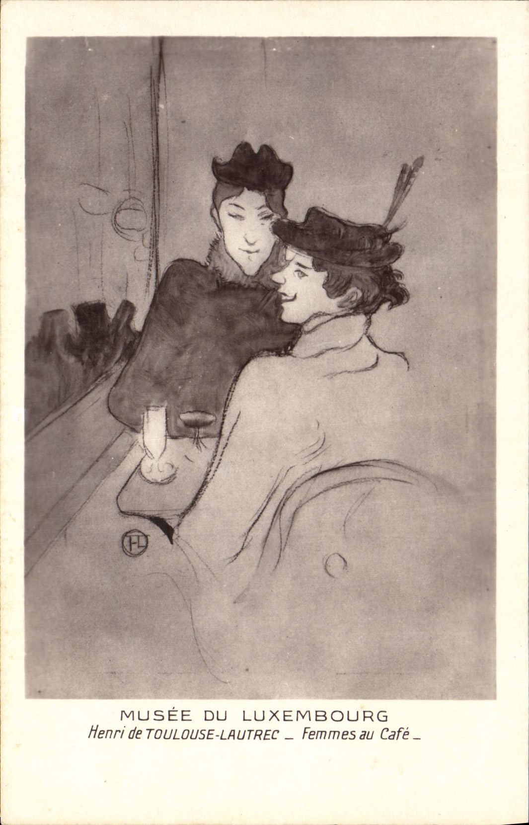 CPA Musee du Luxembourg Henri de Toulouse Lautrec Femmes au Cafe