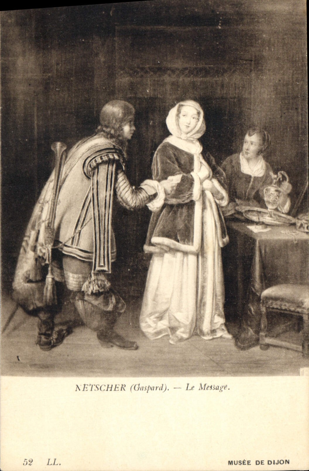 CPA Netscher Gaspard Le Message Musee de Dijon 