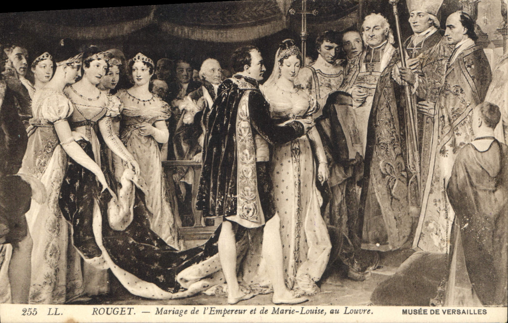 CPA Rouget Mariage de l'Empereur et de Marie Louisse au Louvre