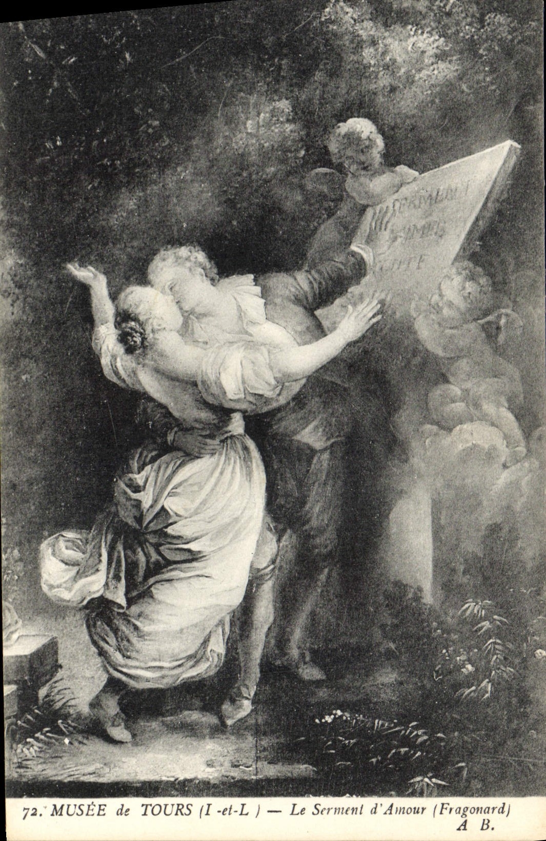CPA Musee de Tours I et L le Serment d'Amour Fragonard 