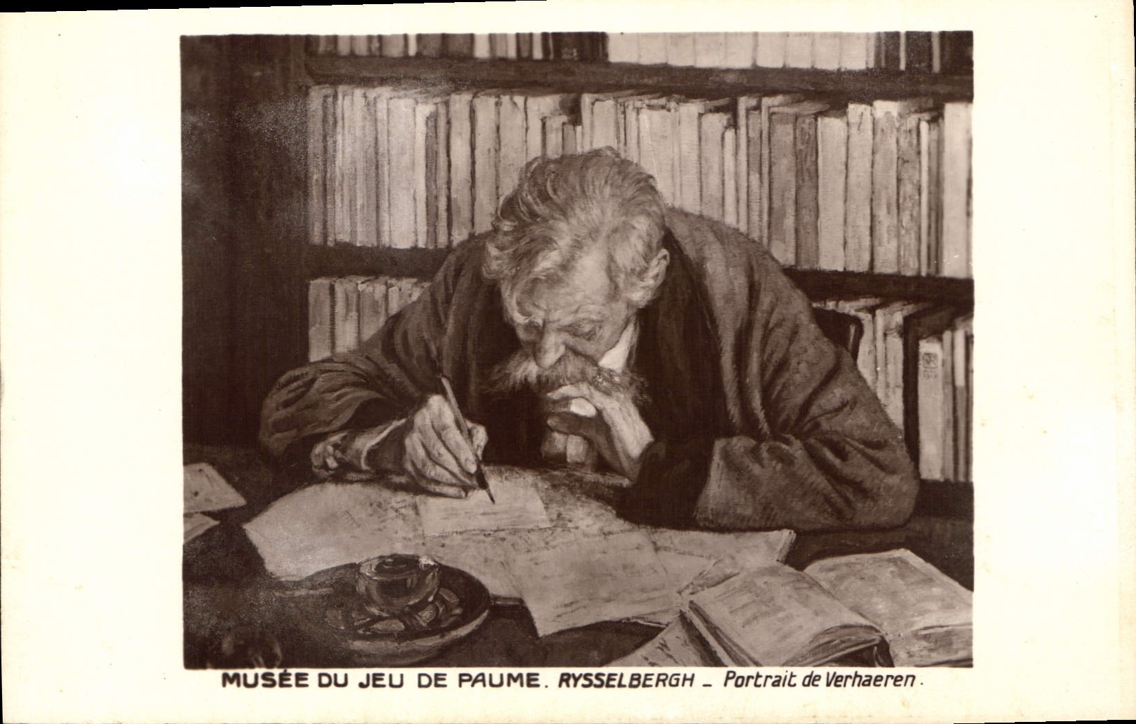 CPA Musee du Jeu de Paume Rysselbergh Portrait de Verhaeren 