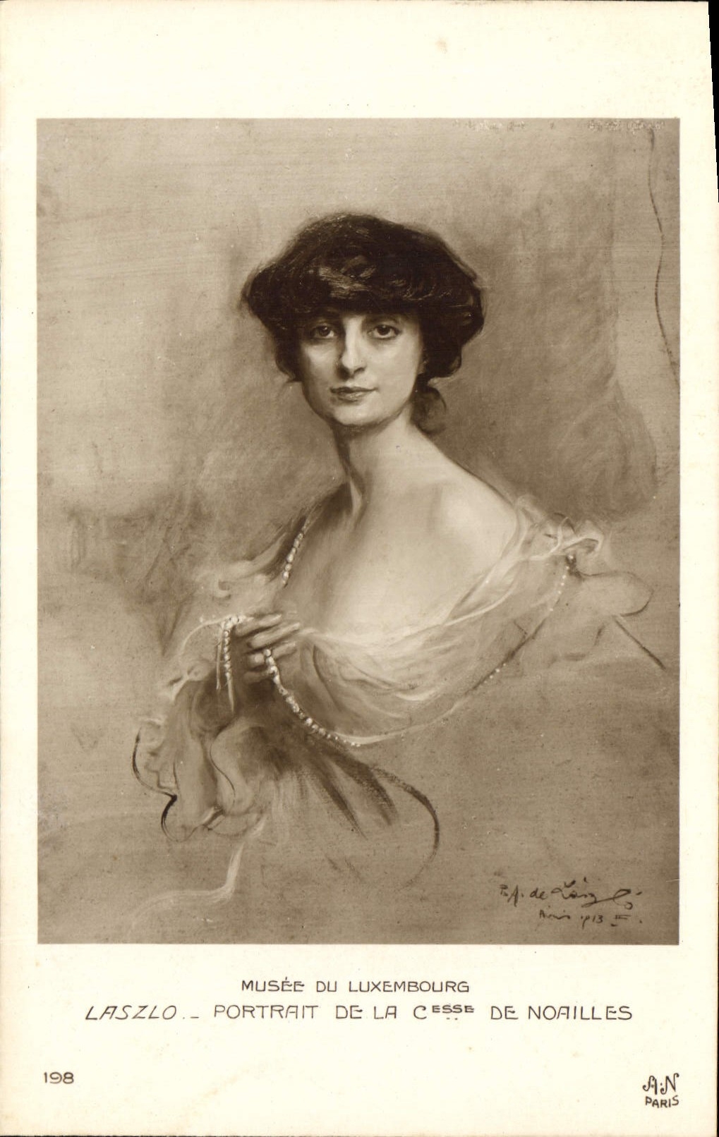 CPA Musee du Luxembourg Laszlo Portrait de la C de Noailles 