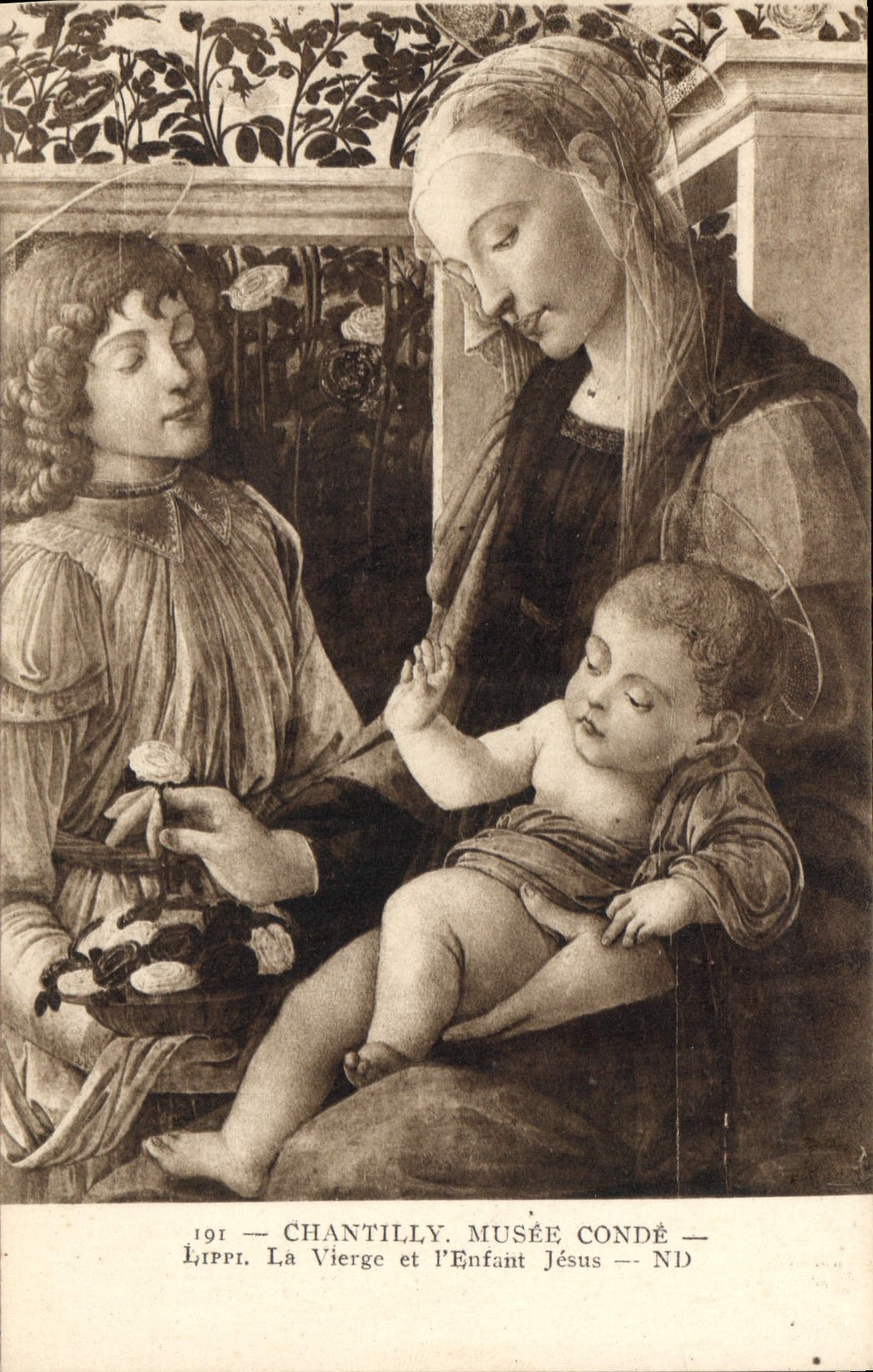 CPA Chantilly Musee Conde Lippi la Vierge et l'Enfant Jesus 