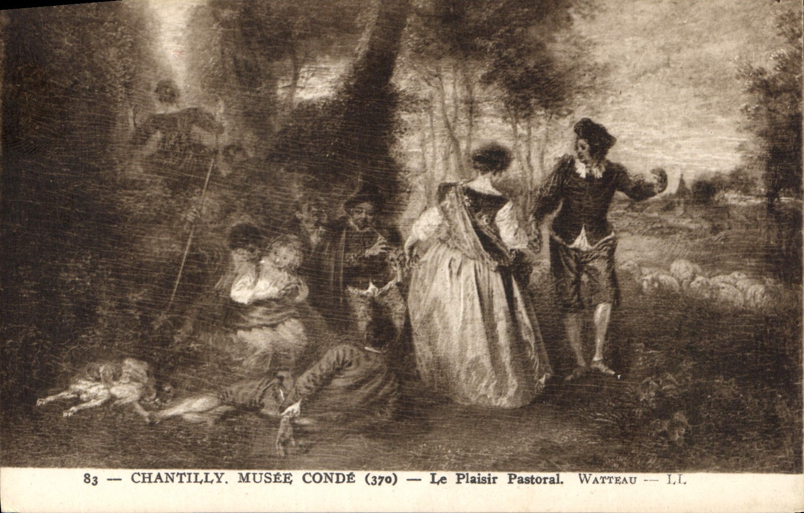 CPA Chantilly Musee Conde le Plaisir Pastoral 