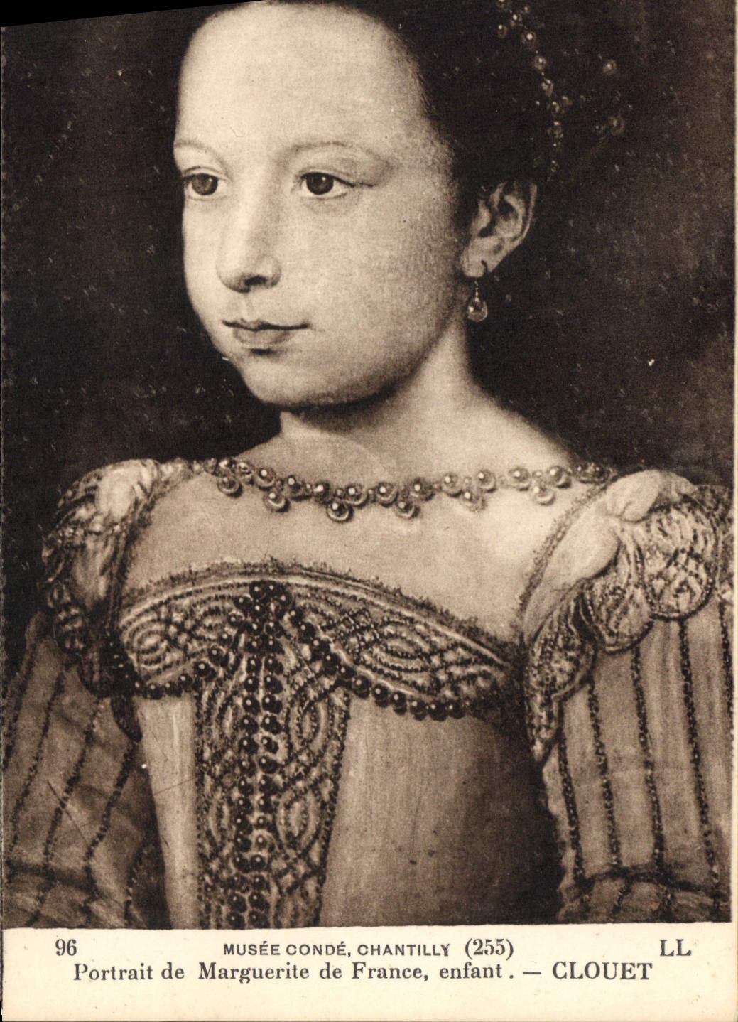 CPA Musee Conde Chantilly Portrait de Marguerite de France enfant Clouet