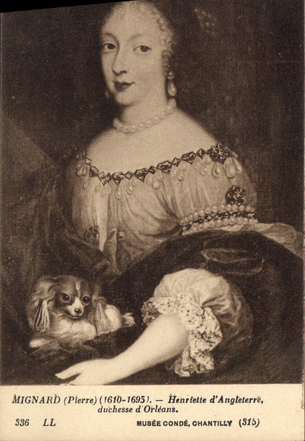 CPA Mignard Pierre 1610 1695 Henriette d'Angleterre duchesse d'Orleans Musee Conde Chantilly