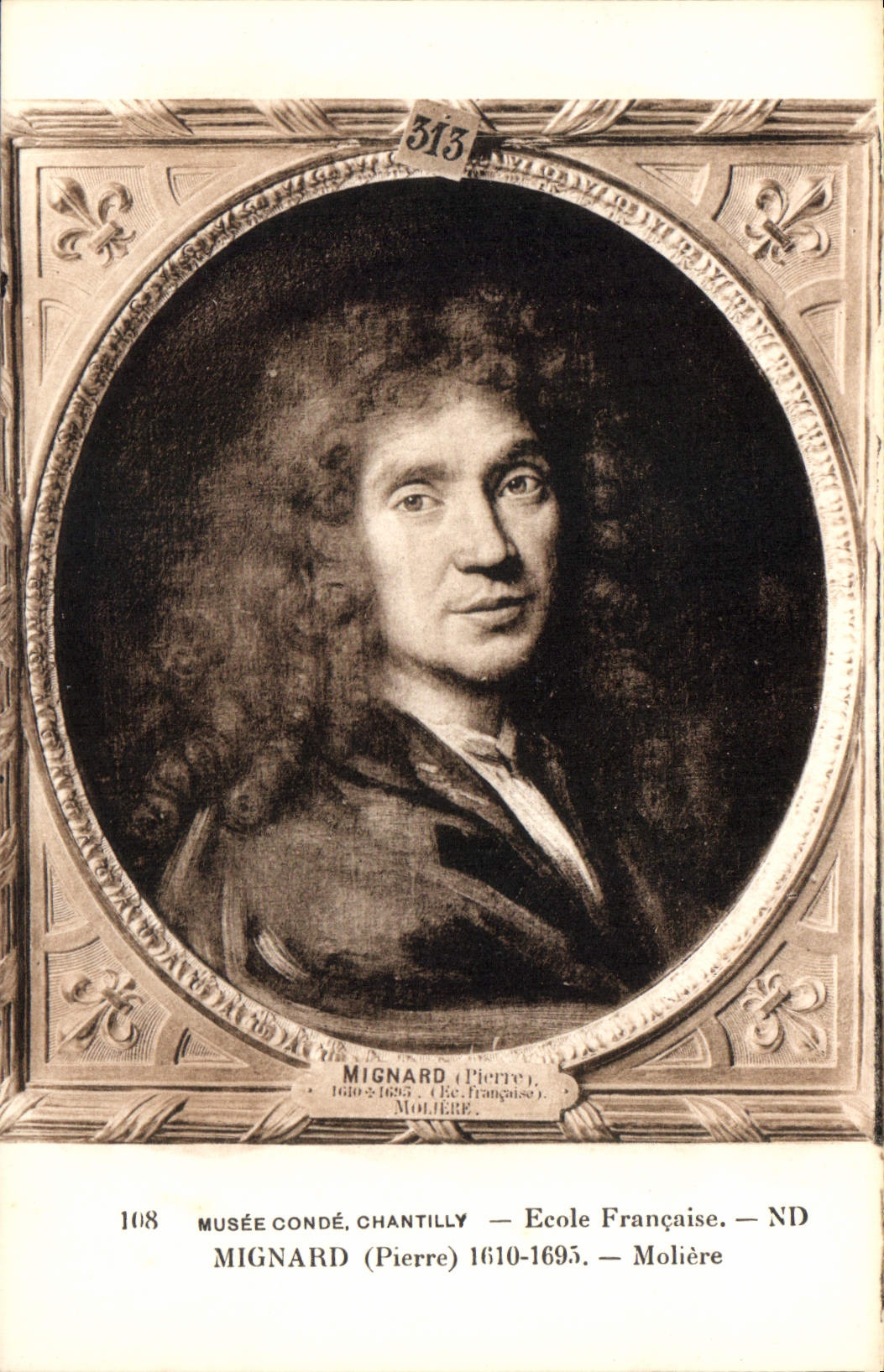CPA Musee Conde Chantilly Ecole Francaise Mignard Pierre 1610 1995 Mohere