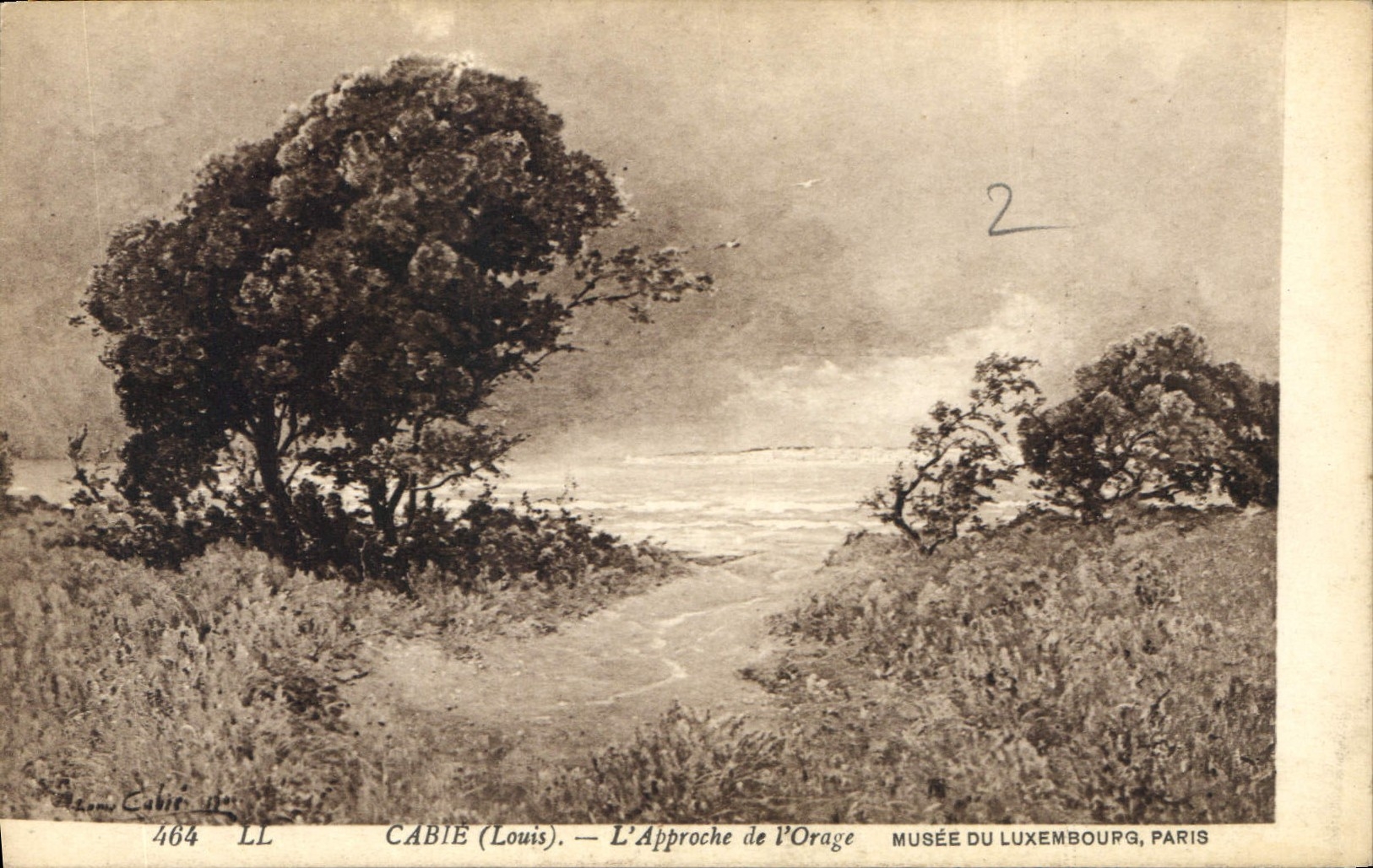 CPA Cabie Louis L'Approche de l'Orage Musee du Luxåmbourg Paris