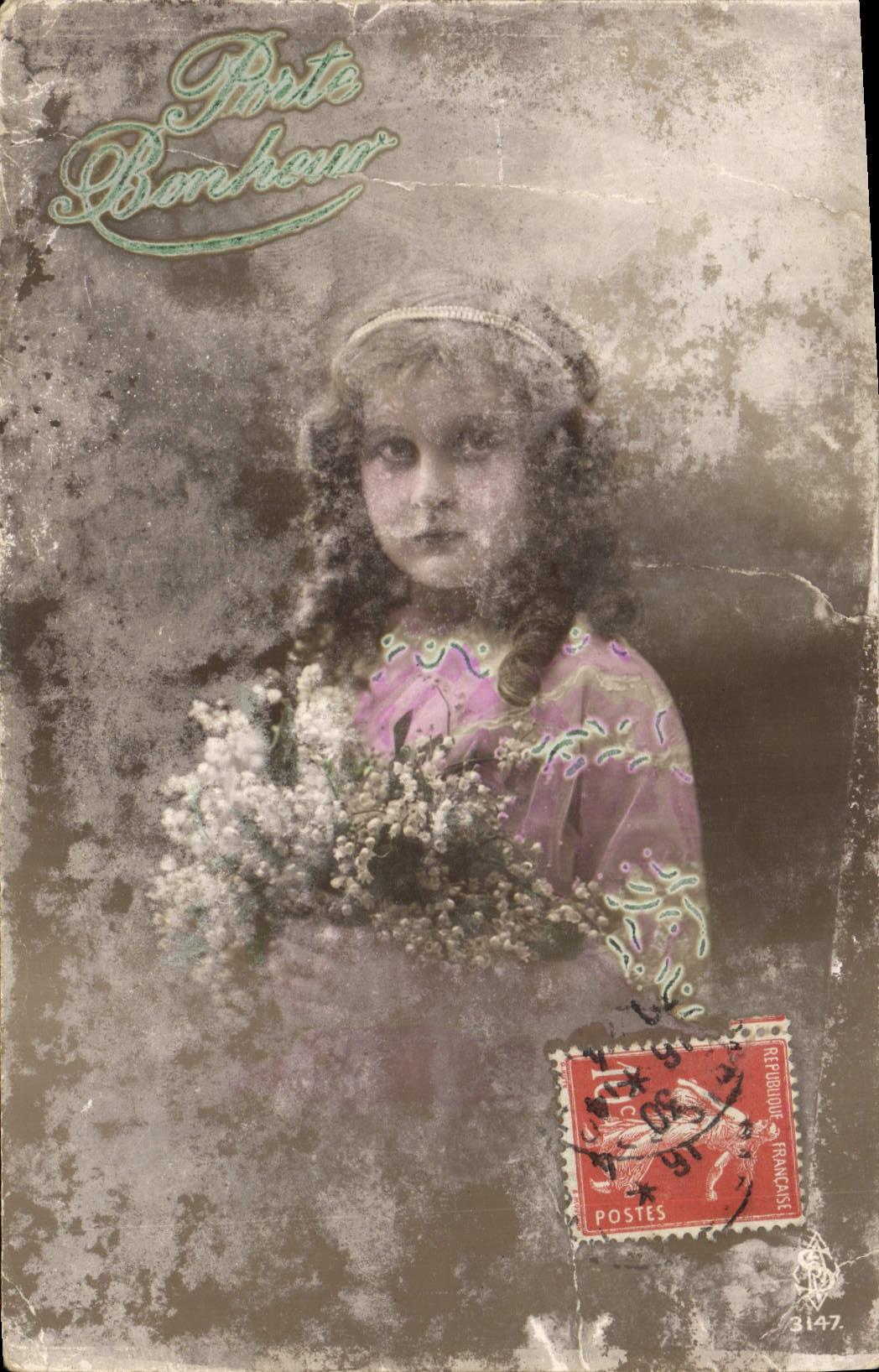 CPA Porte Bonheur Enfant