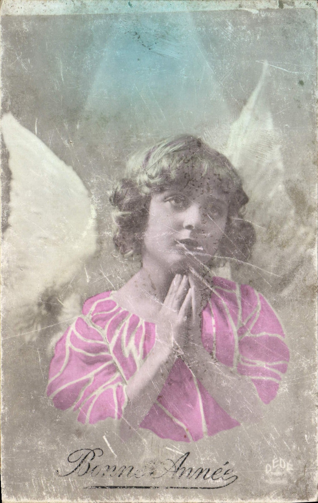 CPA Bonne Annee Enfant Ange