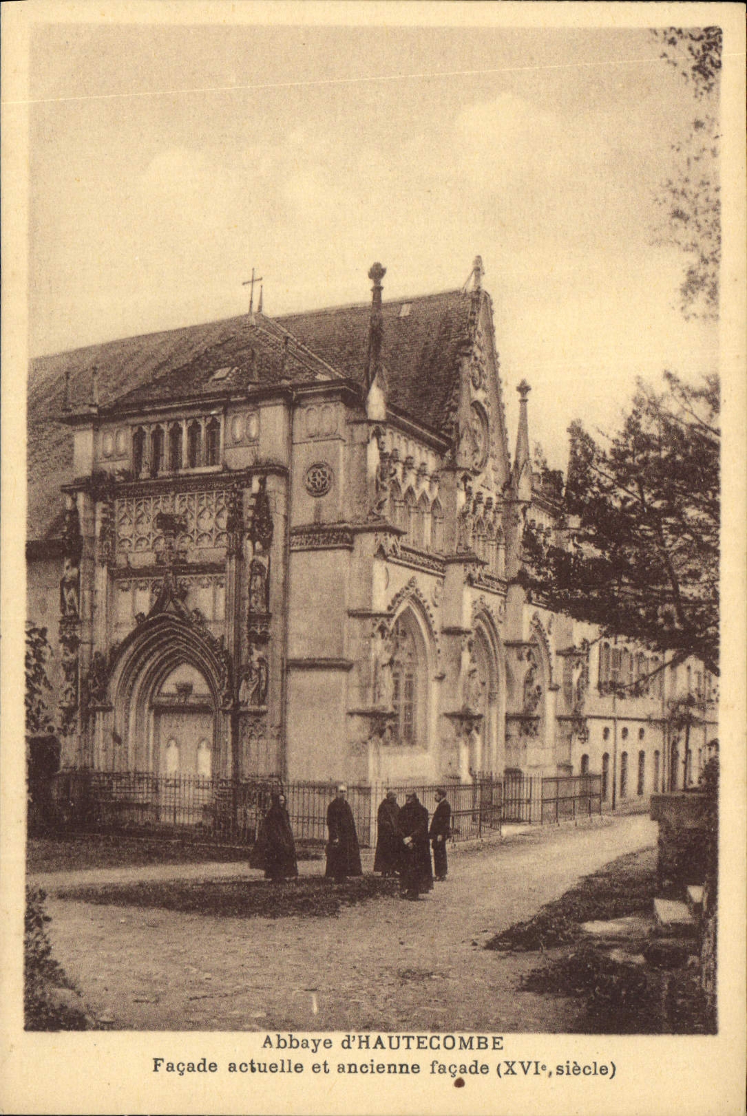 CPA Abbaye d'Hautecombe Favade actuelle et ancienne facade XVI siecle 