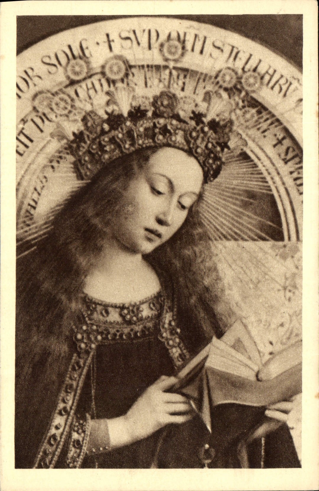 CPA La Vierge detail 