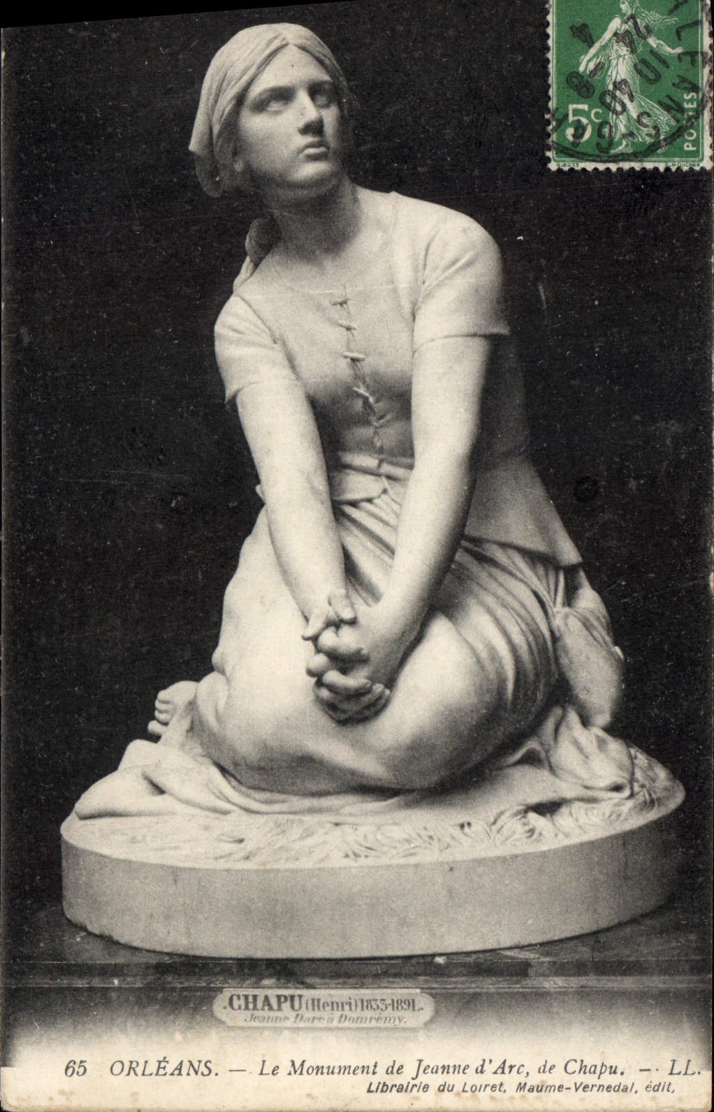 CPA Orleans le monument de Jeanne d'Arc de Chapu
