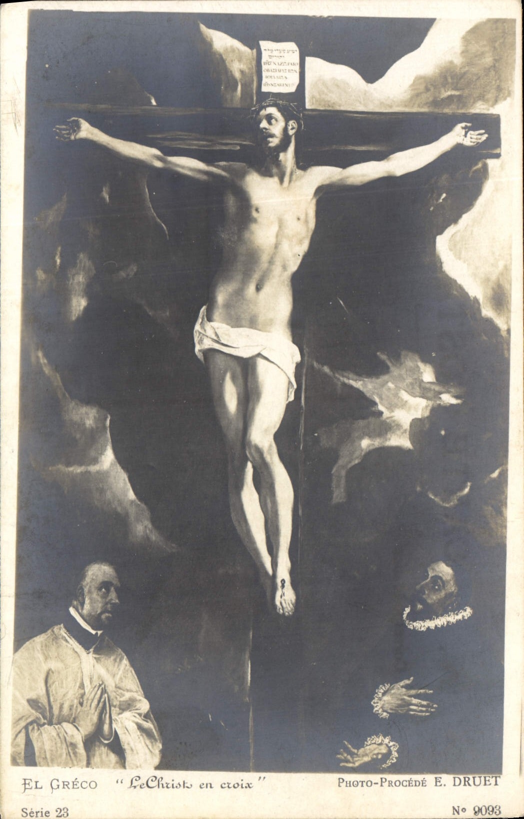 CPA El Greco Le Christs en croix 