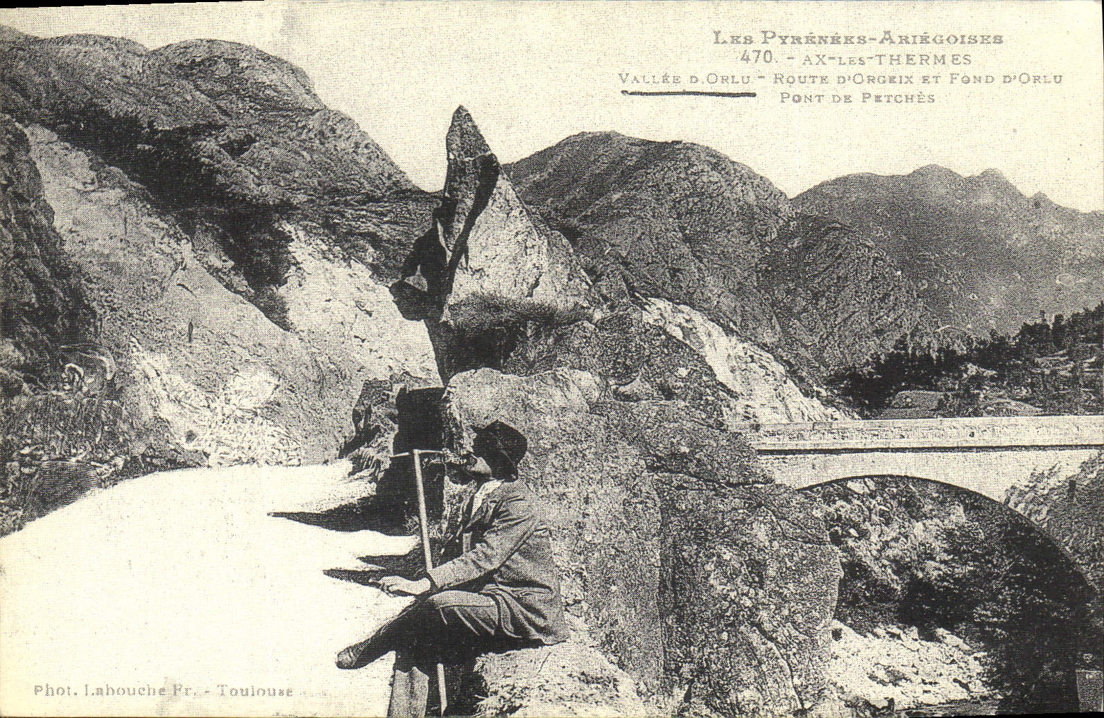 CPA Les Pyrenees Ax les Thermes vallee pont de Petches