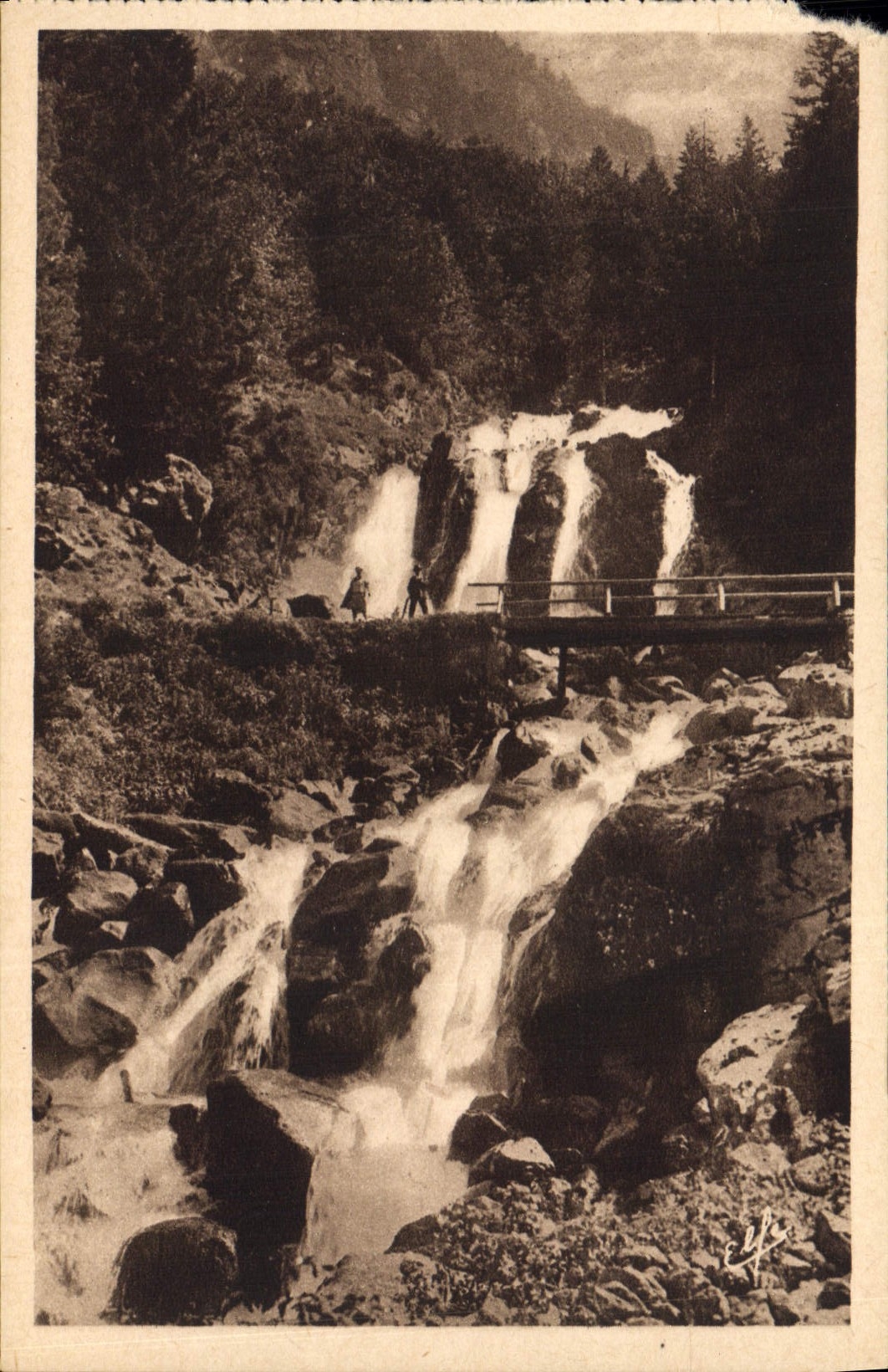CPA Cauterets Cascade du Lutour 