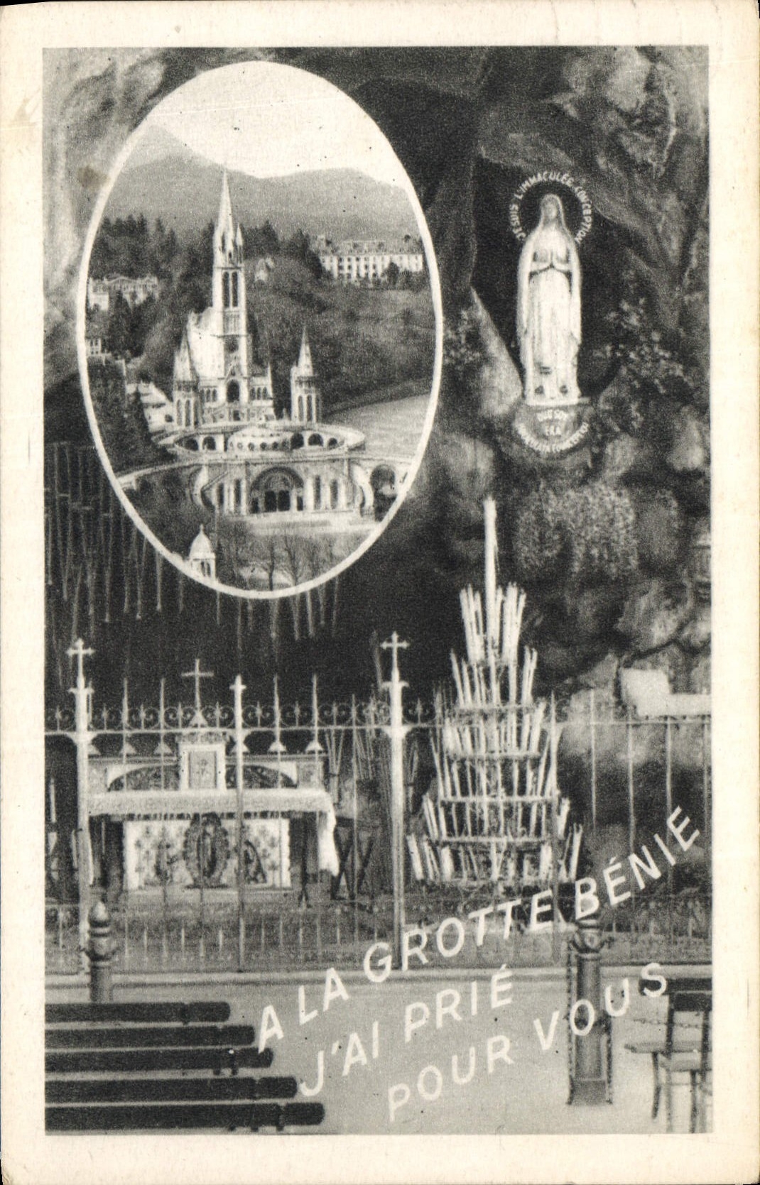 CPA Souvenir de Lourdes 