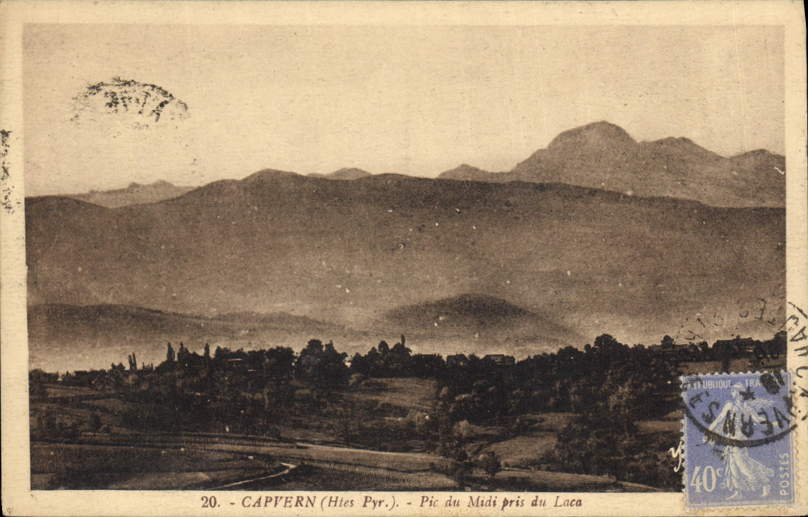 CPA Capvern Htes Pyr Pic du Midi pris du Luca