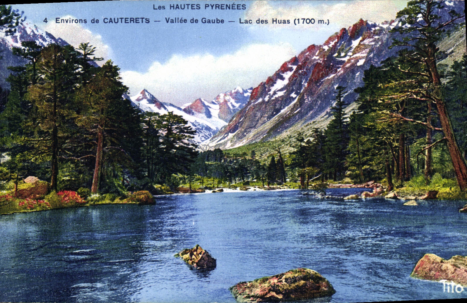 CPA Les Hautes Pyrenees Environs de Cauterets Vallee de Gaube Lac des Huas