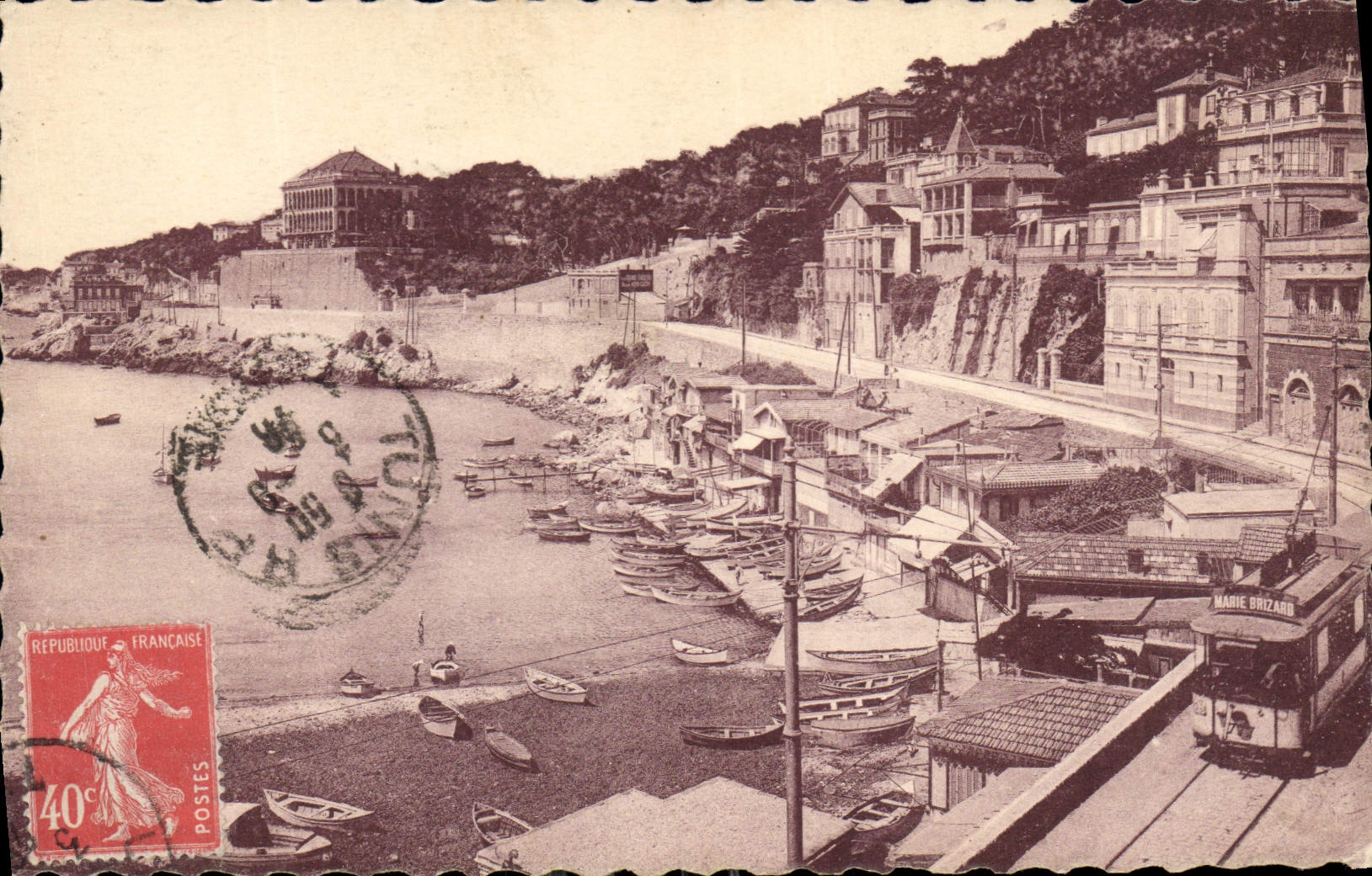 CPA Marseille Baie du Prophete Tramway
