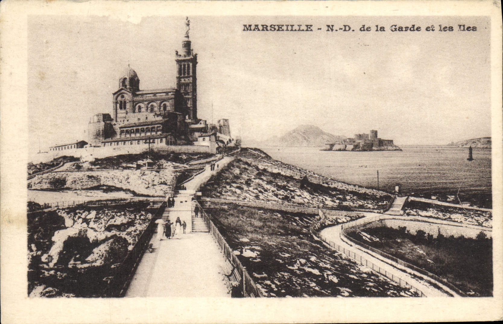 CPA Marseille N D de la Garde et les Iles 