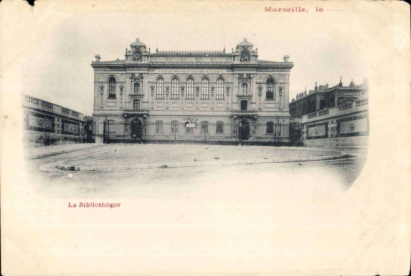 CPA Marseille La Bibliotheque 
