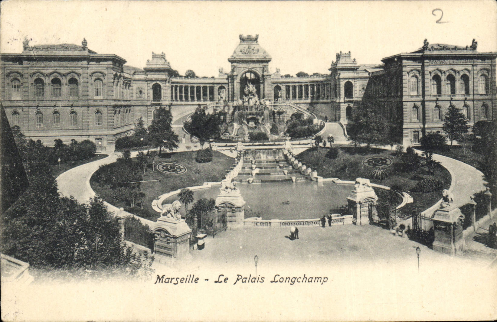 CPA Marseille Le Palais Longchamp 