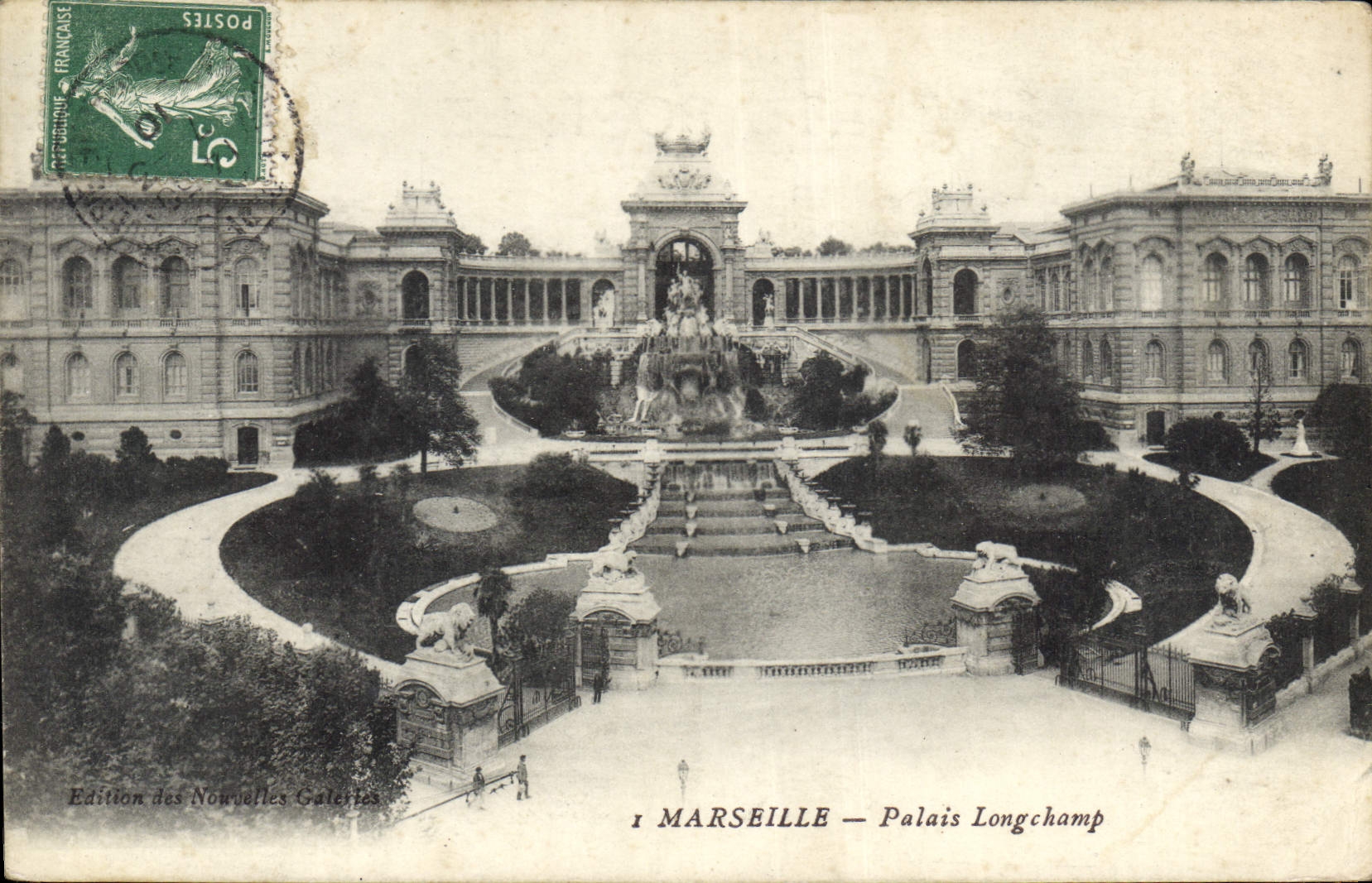 CPA Marseille Palais Longchamp 