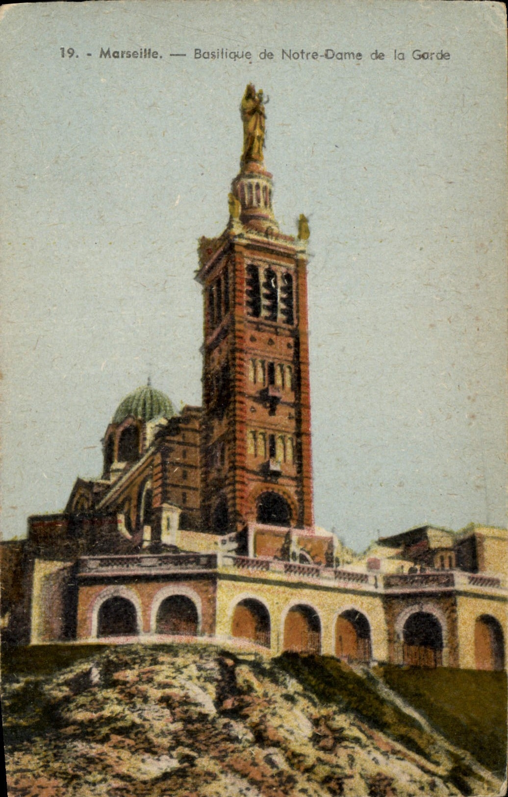 CPA Marseille Basilique de Notre Dame de la Garde 