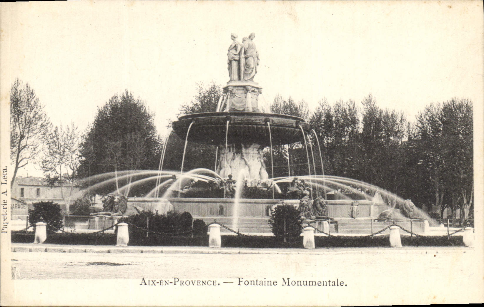 CPA Aix en Provence Fontaine Monumentale 