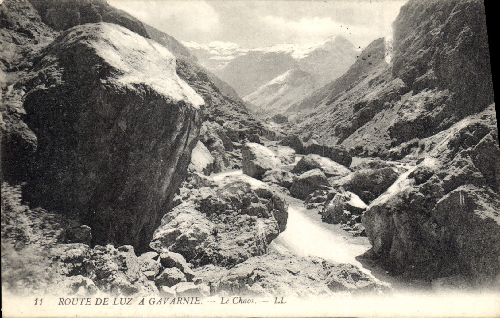 CPA Route de Luz a Gavarnie Le Chaos 