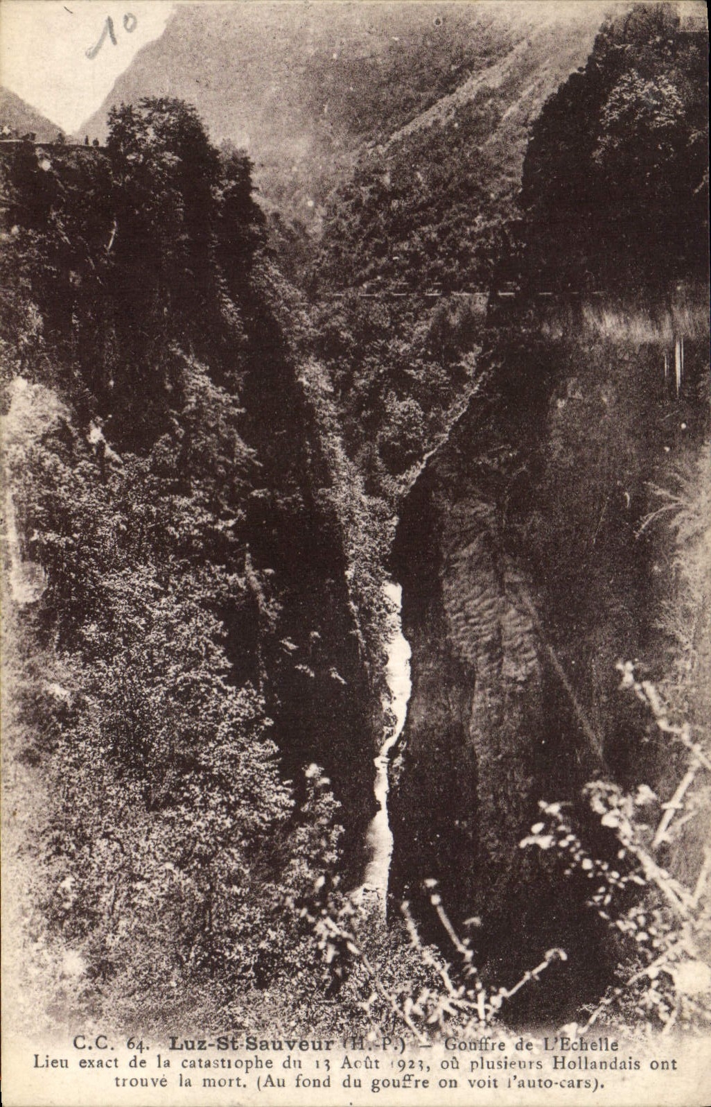 CPA Luz St Sauveur H P Gouffre de l'Echelle 