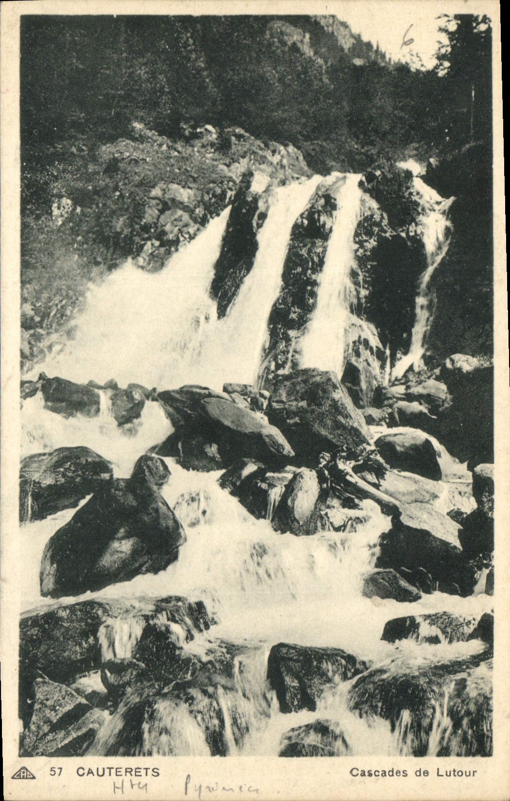 CPA Cauterets Cascades de Tutour 
