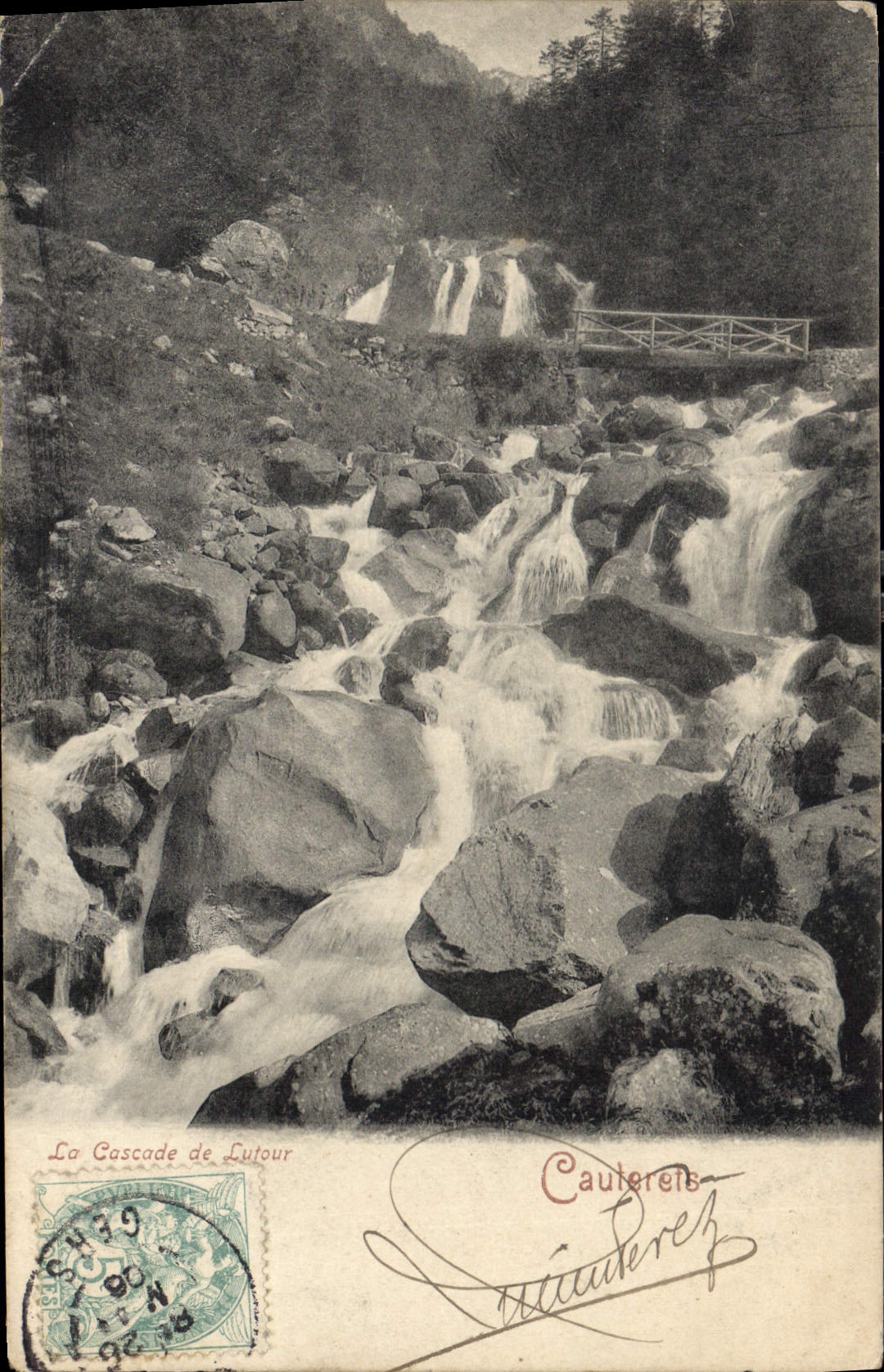 CPA La Cascade de Lutour Cauterets 
