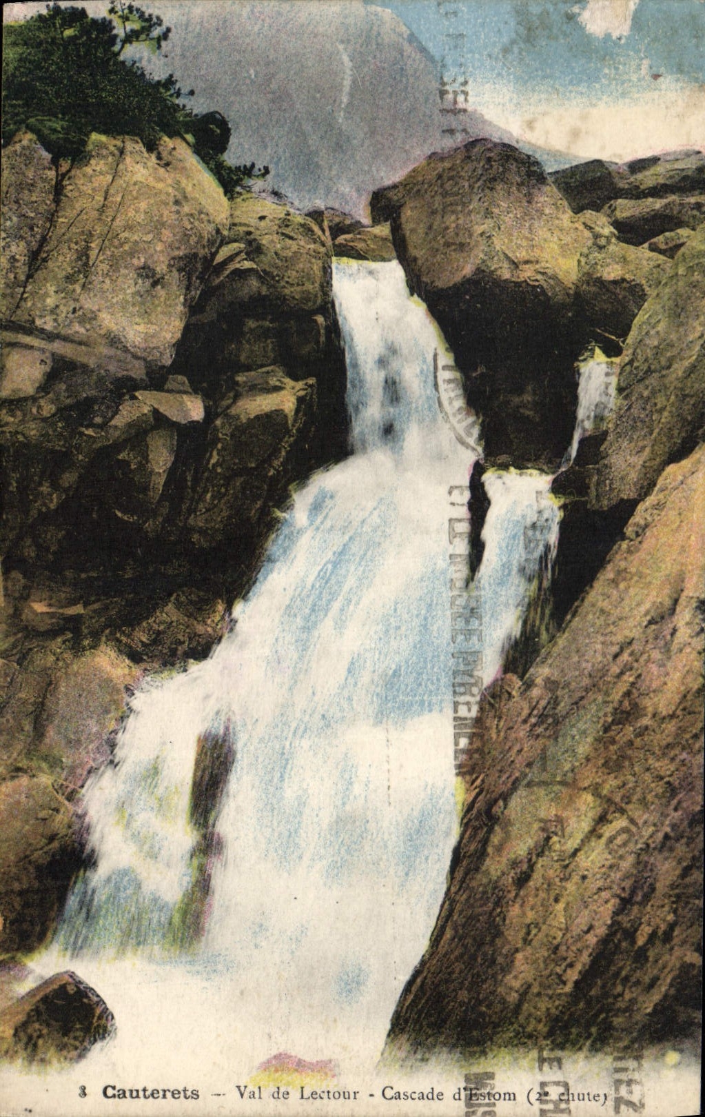 CPA Cauterets Val de Lectour Cascade d'Estom