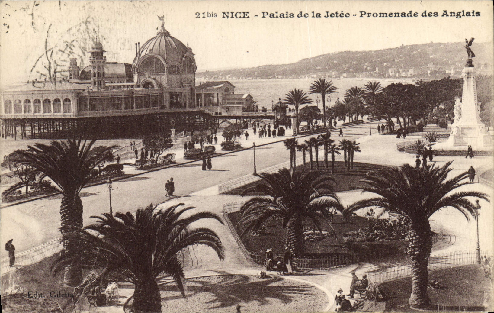 CPA Nice Palais de la Jetee Promenade des Anglais 