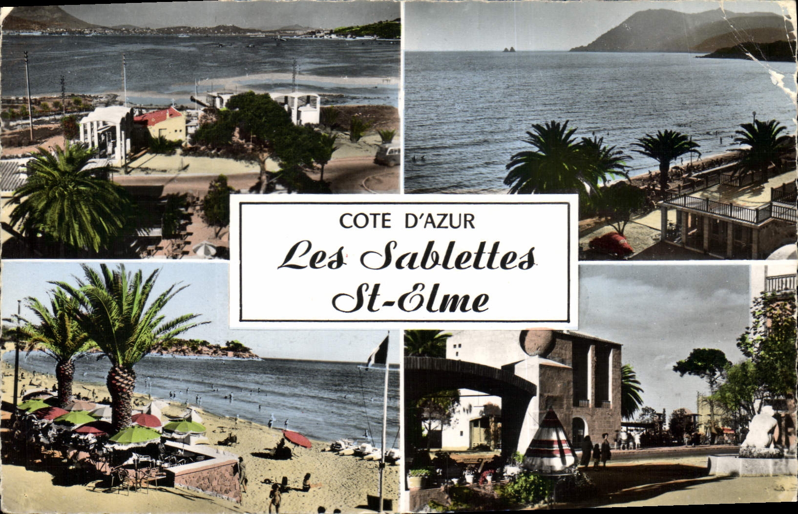CPA Cote d'Azur Les Sablettes Saint Elme 
