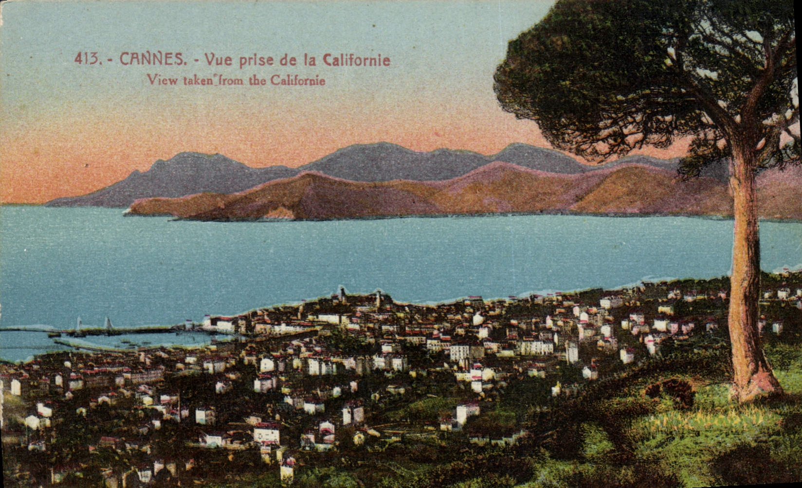 CPA Cannes Vue prise de la Californie 