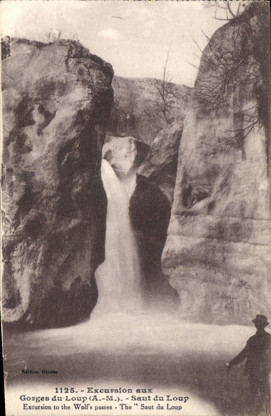 CPA Excursion aux Gorges du Loup A M Saut du Loup