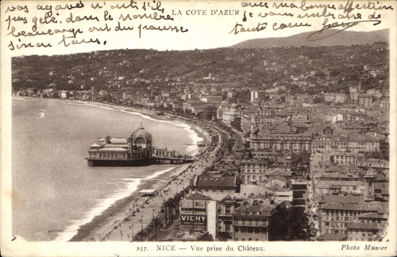 CPA Nice Vue prise du Chateau 