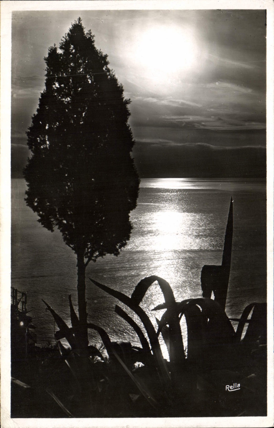 CPA Cote d'Azur Crepuscute 