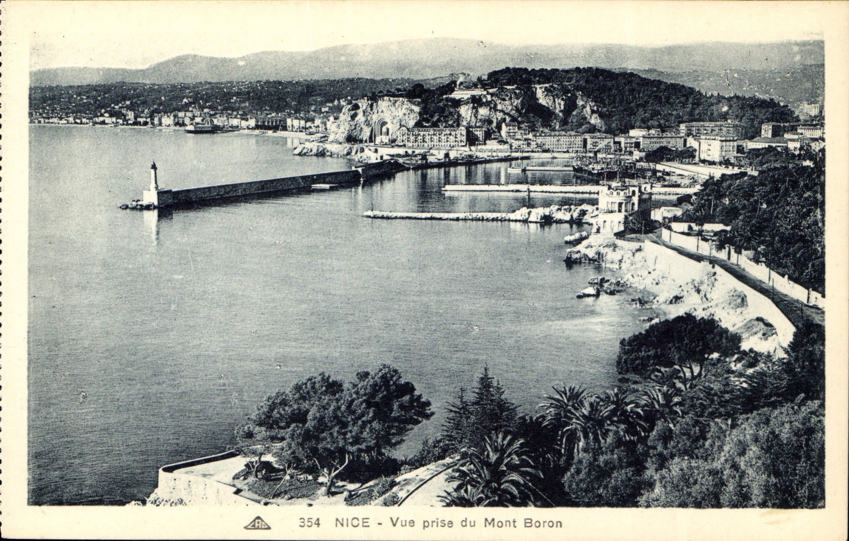 CPA Nice Vue prise du Mont Boron 