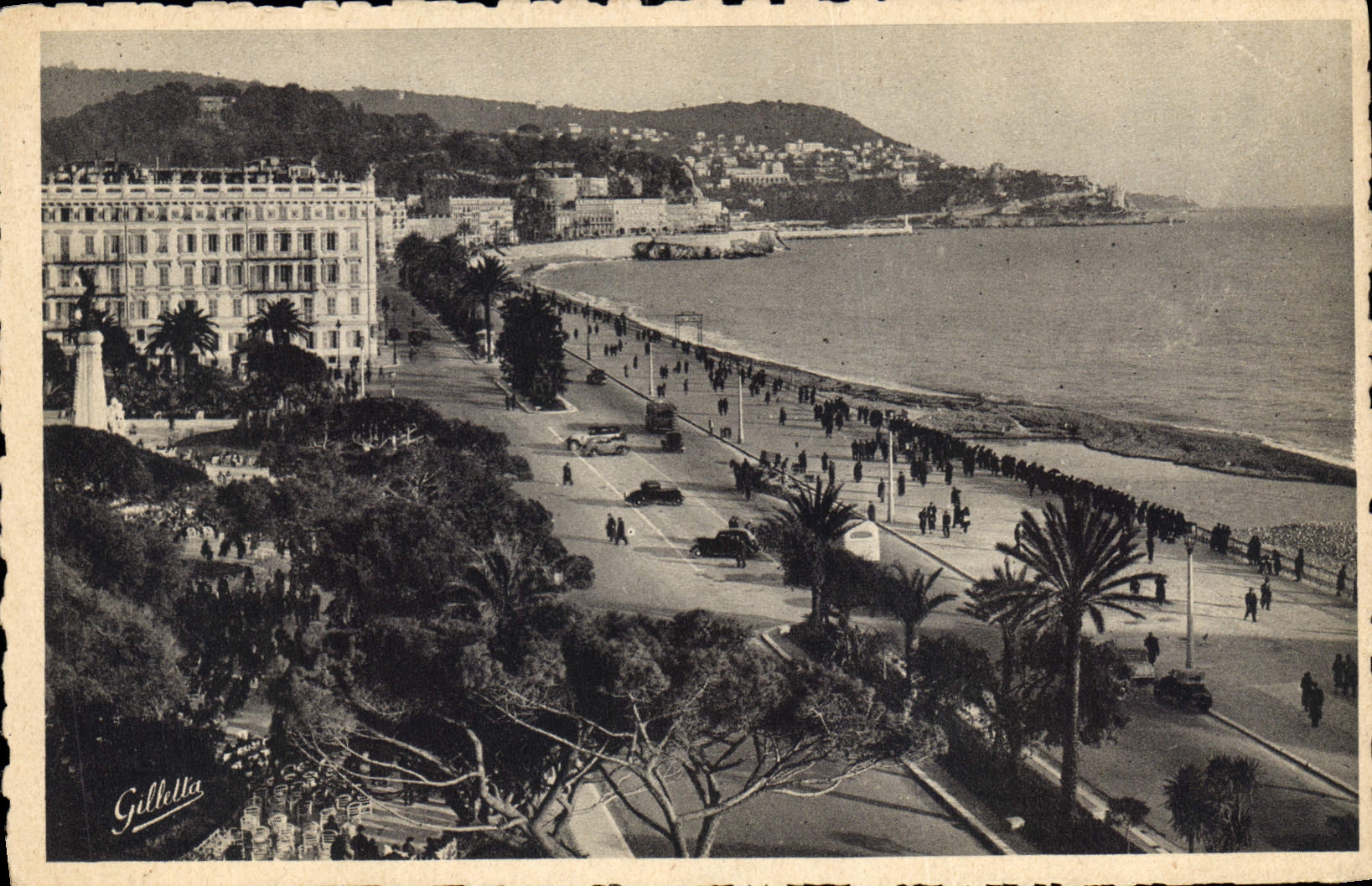 CPA Cote d'Azur Atristique Nice Les jardins Albert Ier le Mont Boron