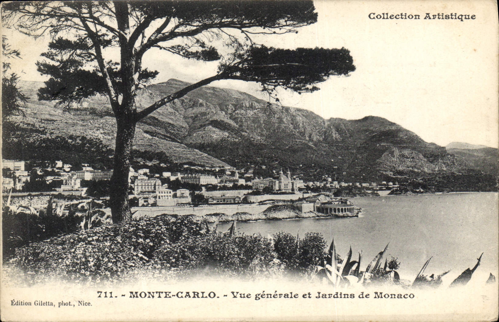 CPA Monte Carlo Vue generale et Jardins de Monaco 